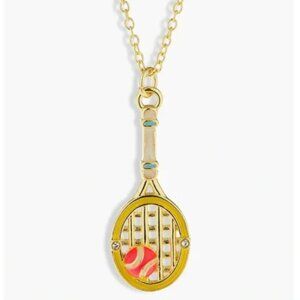 BaubleBar | Tennis Racket Pendant Necklace NWT